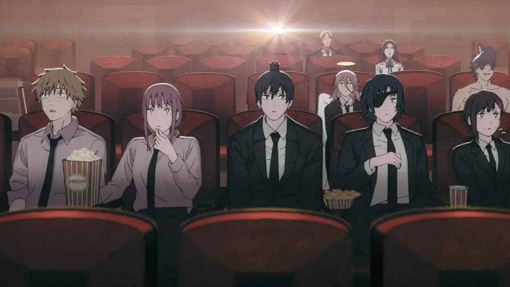 Karakter Anime Menikmati Hiburan Gambar karakter anime menonton anime