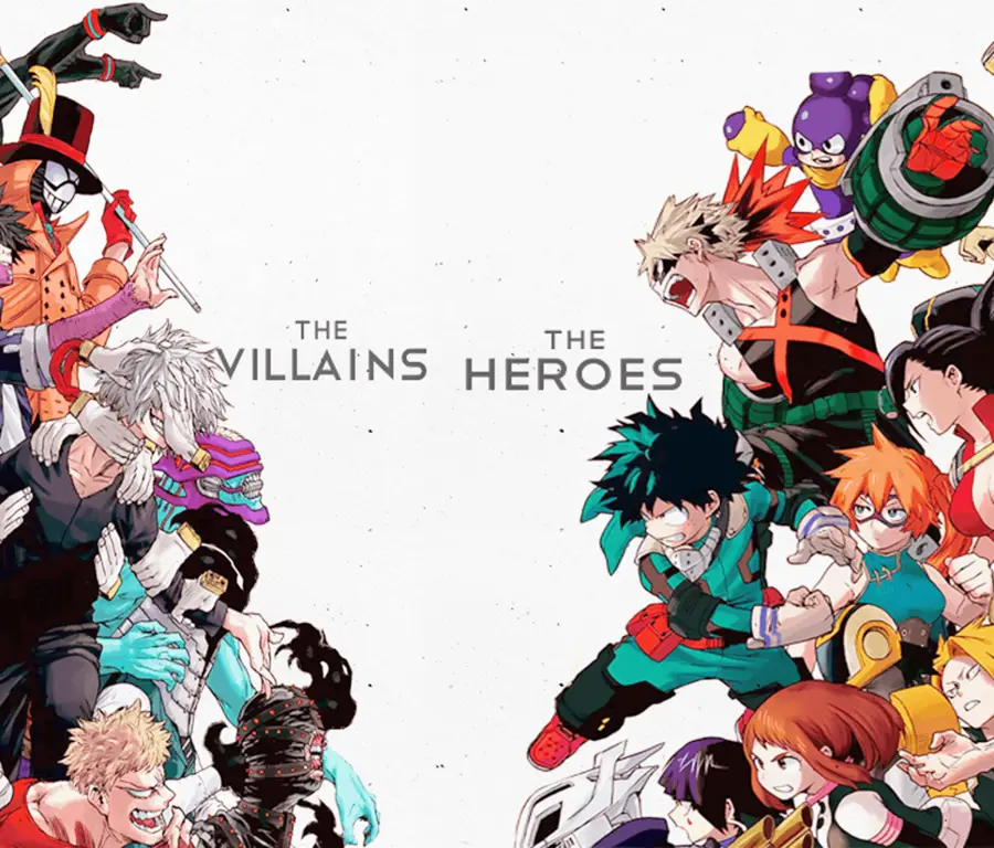 Para pahlawan dan penjahat My Hero Academia Karakter-karakter dalam My Hero Academia