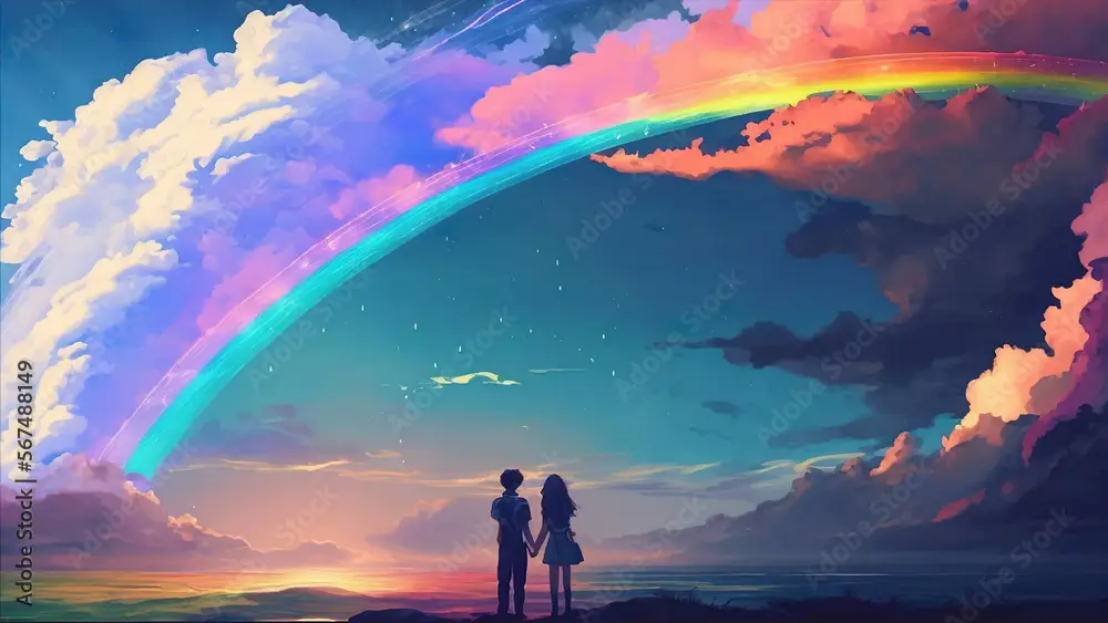 Menonton Anime Bersama Teman Gambar beberapa penggemar anime yang sedang menonton bersama
