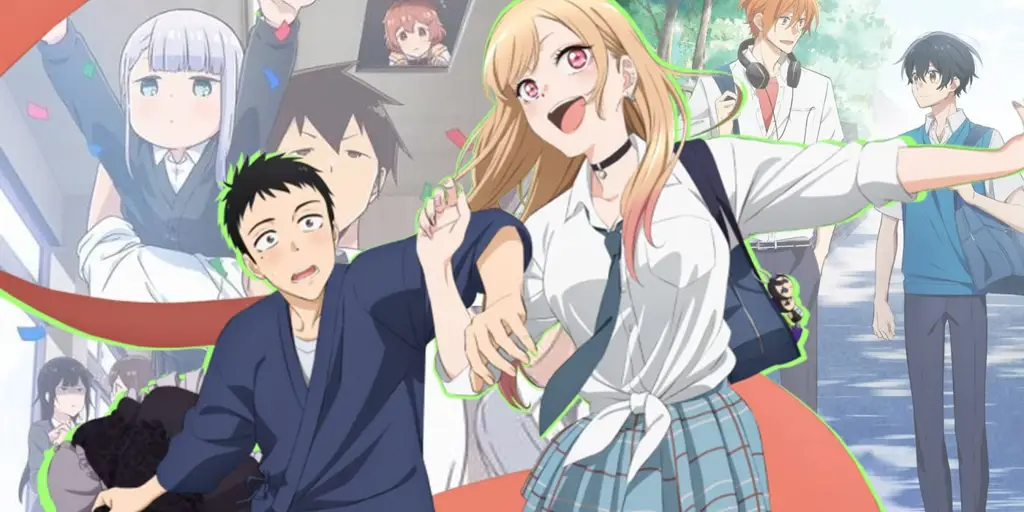 Pemandangan Romantis Pemandangan indah dalam anime romance