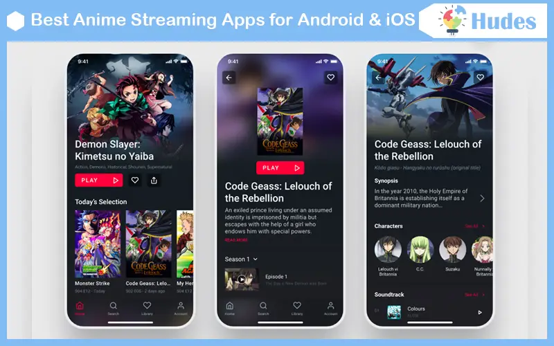 Perbandingan Fitur Aplikasi Tabel perbandingan aplikasi streaming anime