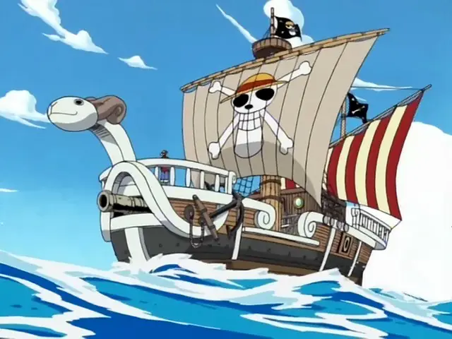 Kapal Going Merry, yang menemani petualangan kru Topi Jerami Gambar kapal Going Merry