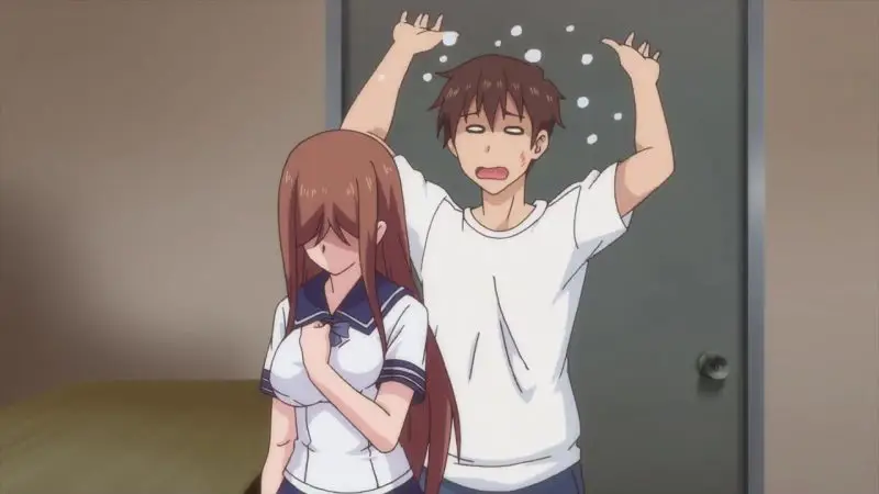 Menikmati Anime Overflow Gambar seseorang sedang menonton anime Overflow dengan ekspresi serius