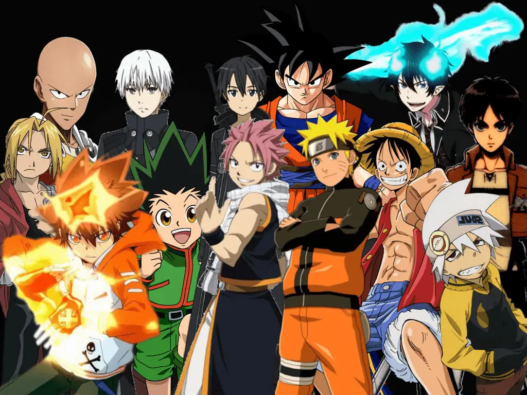 Karakter Anime Favorit Gambar berbagai karakter anime populer