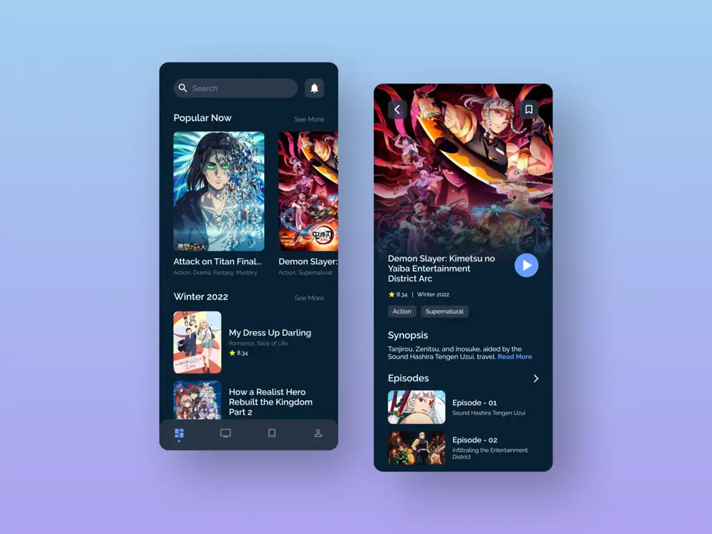 Aplikasi Streaming Anime Gambar berbagai ikon aplikasi streaming anime