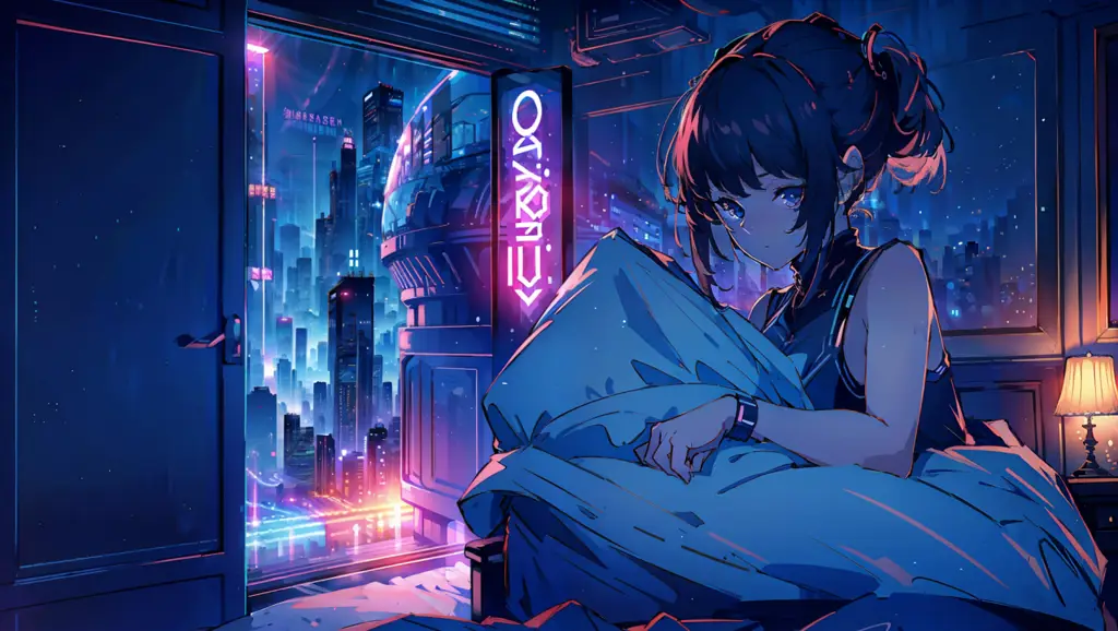 Menikmati Anime dengan Nyaman Gambar seseorang menonton anime di laptop