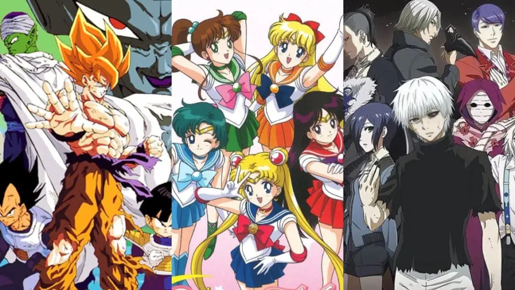 Beragam Pilihan Genre Anime Gambar berbagai genre anime yang berbeda