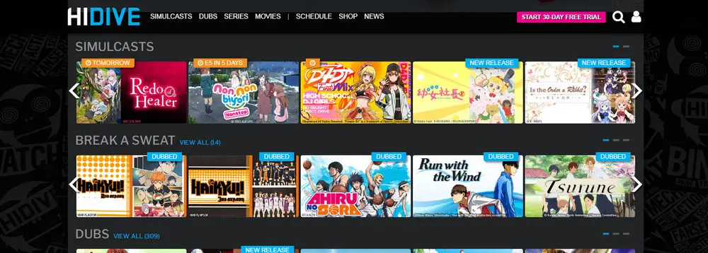 Layanan Streaming Anime Legal Gambar logo berbagai layanan streaming anime legal