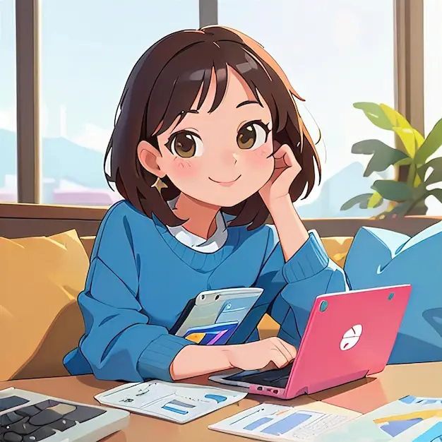 Mencari Anime di Platform Streaming Gambar laptop yang menampilkan antarmuka layanan streaming anime.