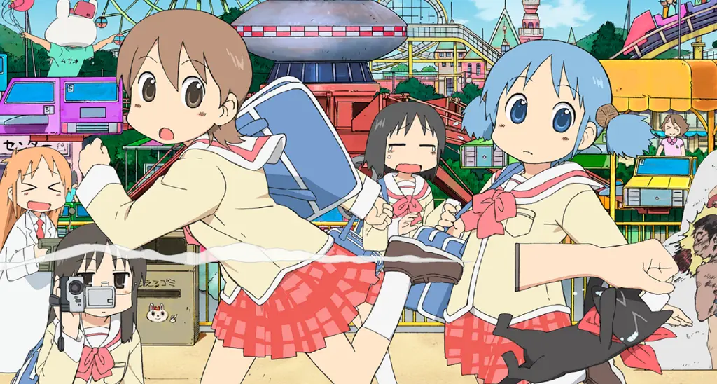 Menonton Anime Bersama Teman Gambar sekelompok teman menonton anime bersama