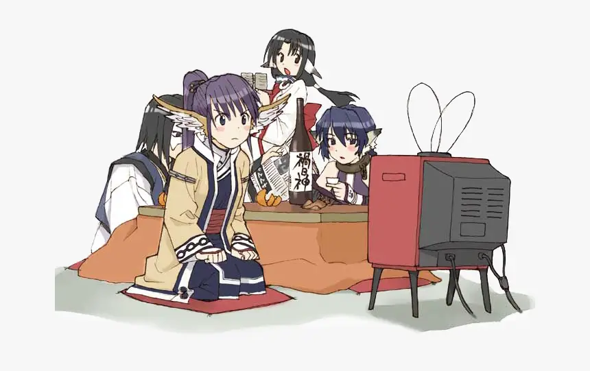 Menikmati Anime Secara Aman Karakter anime menonton TV