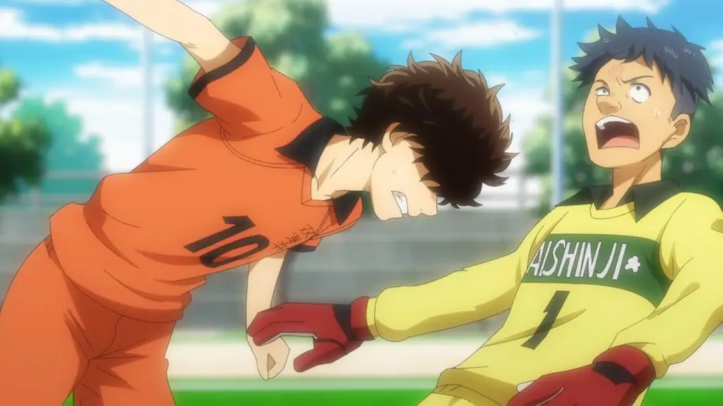 Momen-momen seru dalam pertandingan sepak bola anime Ao Ashi Adegan menegangkan dari anime Ao Ashi