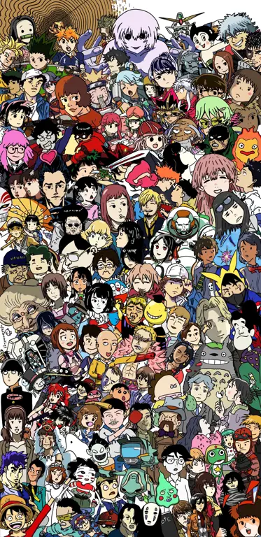 Karakter anime favorit Anda Berbagai karakter anime