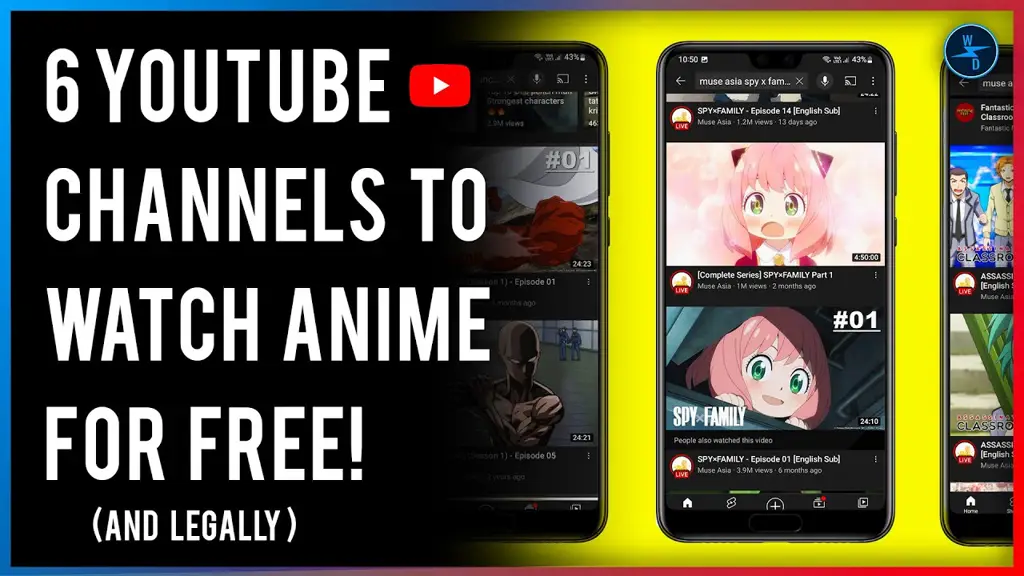 Anime yang tersedia di YouTube