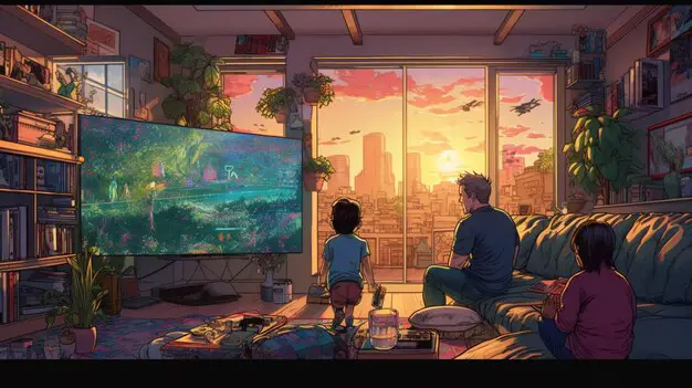 Menikmati Anime dengan Nyaman Gambar orang menonton anime di laptop