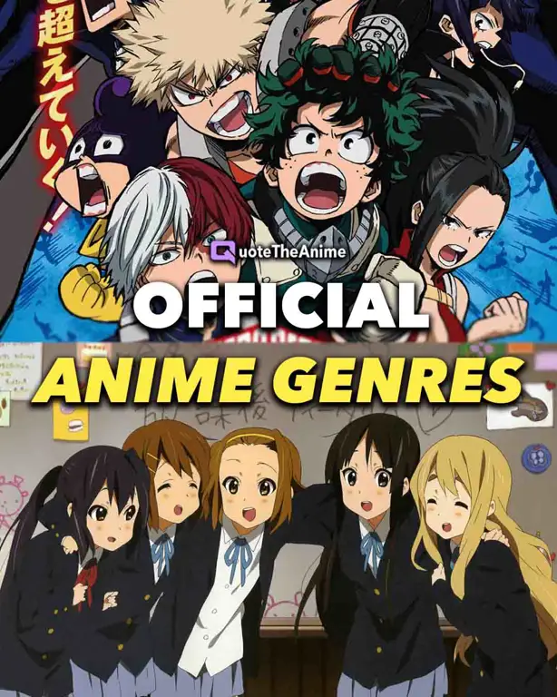 Berbagai Genre Anime Tersedia Gambar berbagai genre anime