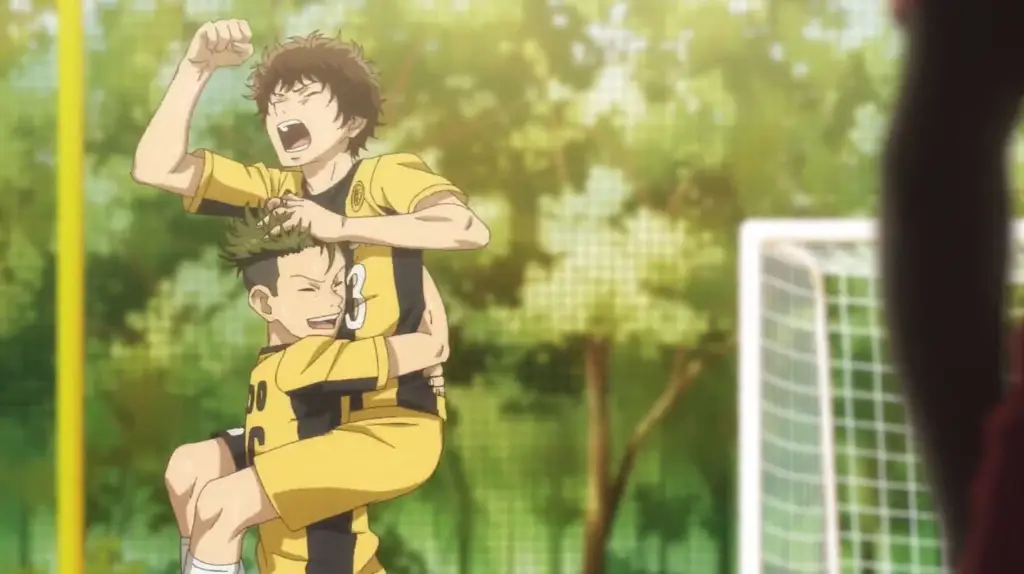 Lapangan Sepak Bola Ao Ashi Gambar lapangan sepak bola dalam anime Ao Ashi.