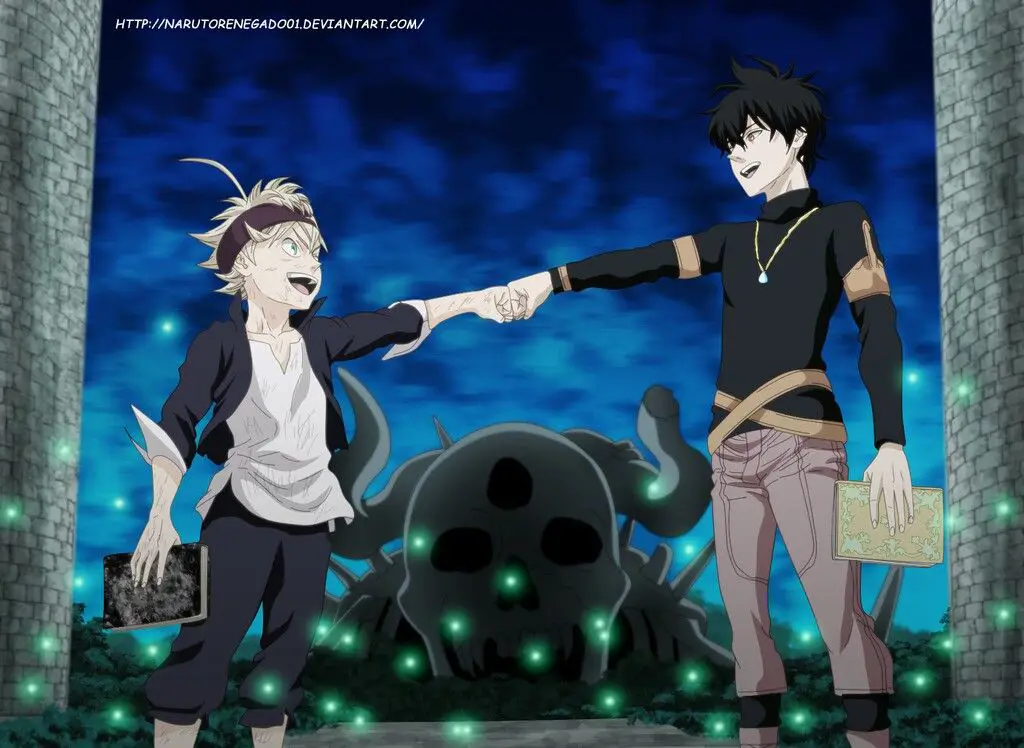 Persahabatan Asta dan Yuno Gambar Asta dan Yuno dari anime Black Clover