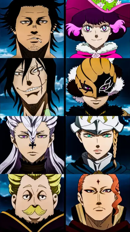 Pertarungan Sihir yang Epik Gambar pertarungan sihir seru di anime Black Clover