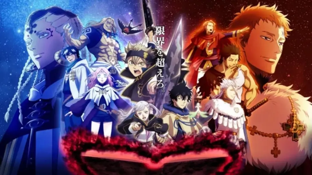 Keluarga Black Bulls yang kompak dan penuh semangat Gambar para karakter Black Clover bersama-sama