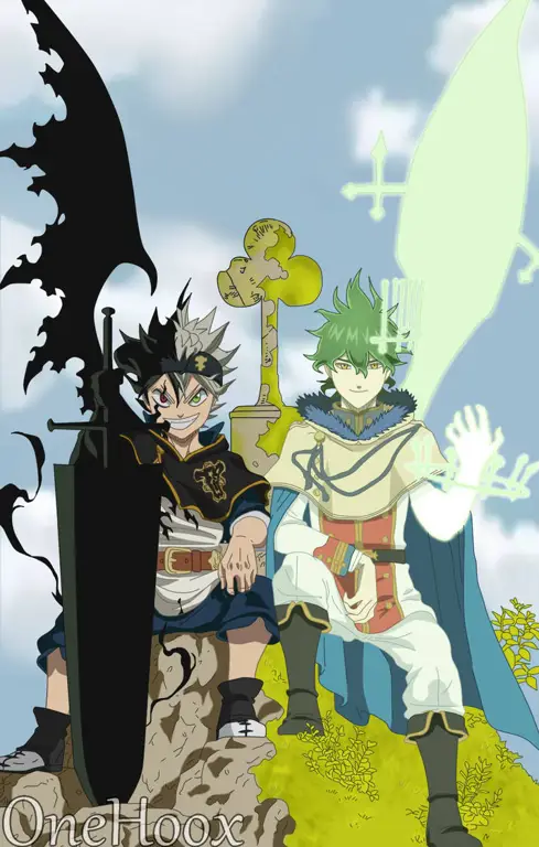 Persahabatan Asta dan Yuno Asta dan Yuno dari Black Clover, dua sahabat yang memiliki tujuan yang sama.