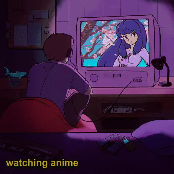 Menikmati Anime di Aplikasi Favorit Gambar orang menonton anime di tablet