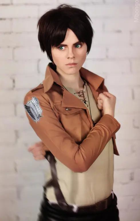 Eren Yeager dalam Attack on Titan Gambar Eren Yeager dari Attack on Titan.
