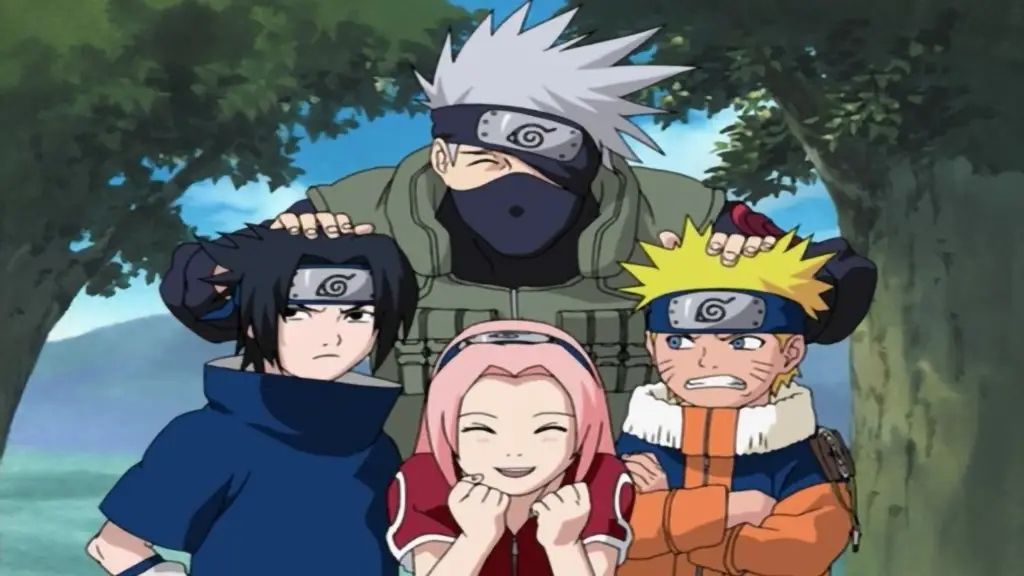 Momen Kebersamaan Para Karakter Naruto Karakter Naruto sedang menonton bersama