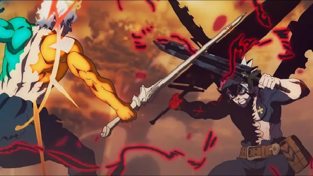 Pertarungan klimaks yang menegangkan Gambar pertarungan terakhir di Black Clover