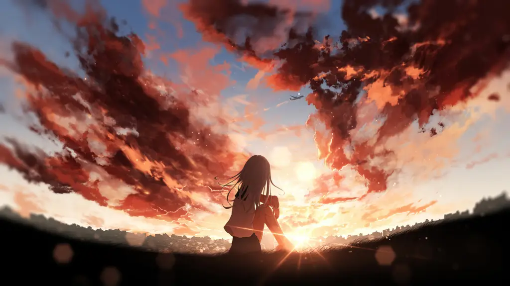 Menikmati Anime di Laptop Seseorang menonton anime di laptop