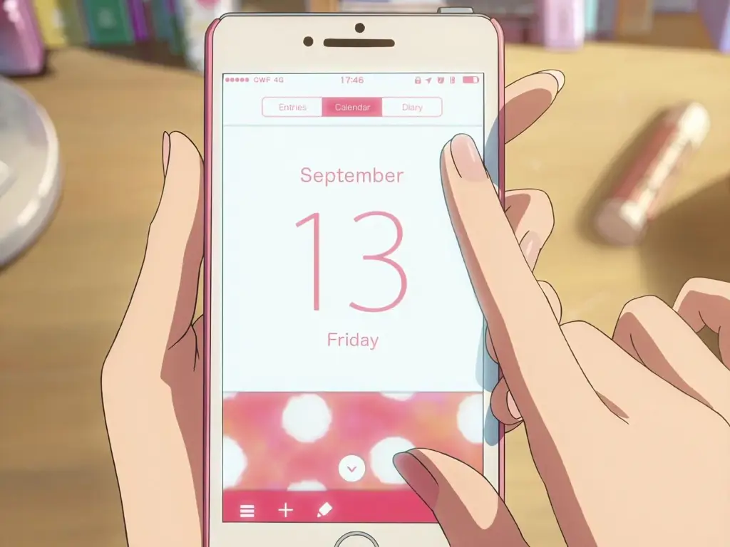 Menikmati Anime di Ponsel Seorang penggemar anime senang menonton anime di ponselnya