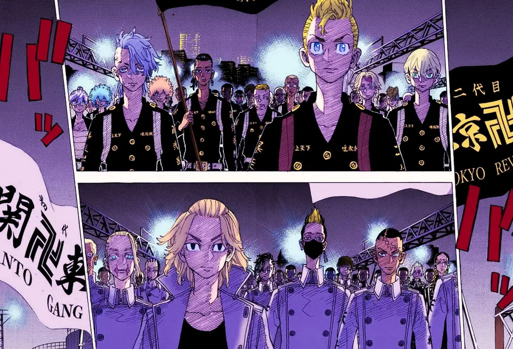 Adegan pertarungan seru dalam Tokyo Revengers Gambar adegan pertarungan Tokyo Revengers
