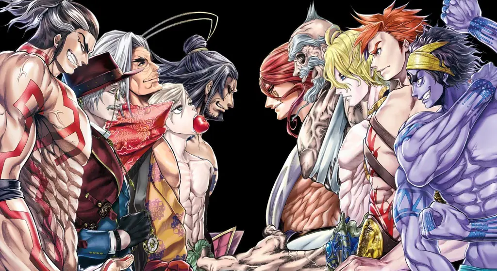 Para manusia dan dewa yang bertempur Karakter-karakter utama dalam anime Record of Ragnarok