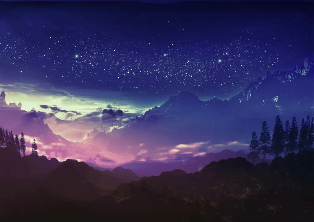 Keindahan visual anime dan donghua Pemandangan alam dalam anime
