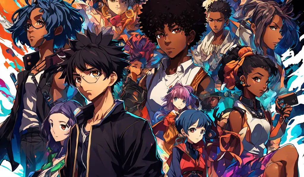 Beragam Karakter Anime dan Donghua Gambar beragam karakter anime dari berbagai genre