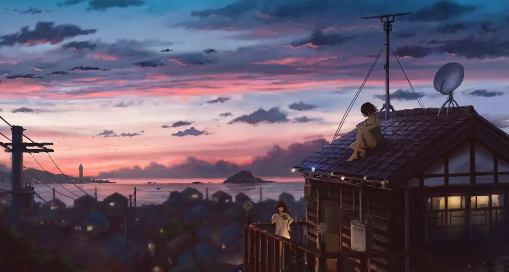 Suasana damai dan menenangkan dalam anime Adegan menenangkan dari anime Isekai Nonbiri Nouka