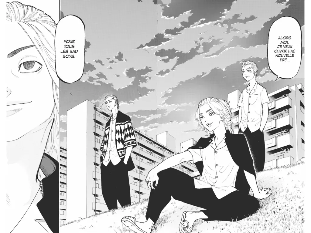 Ilustrasi dari manga Tokyo Revengers Panel manga Tokyo Revengers