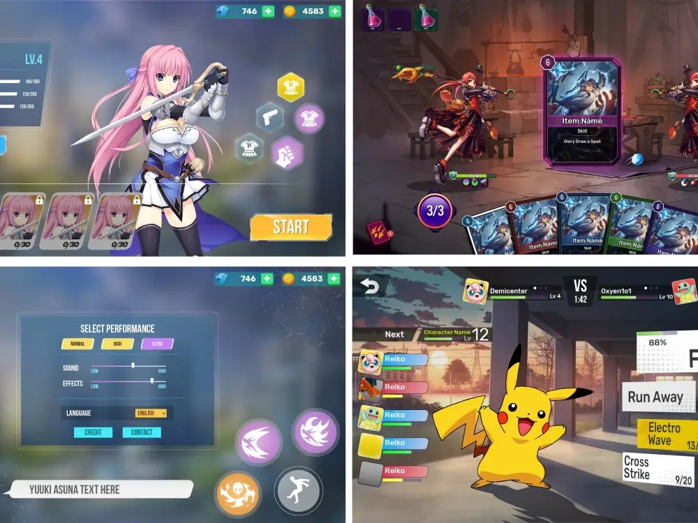 Perbandingan Antarmuka Aplikasi Perbandingan antarmuka beberapa aplikasi anime