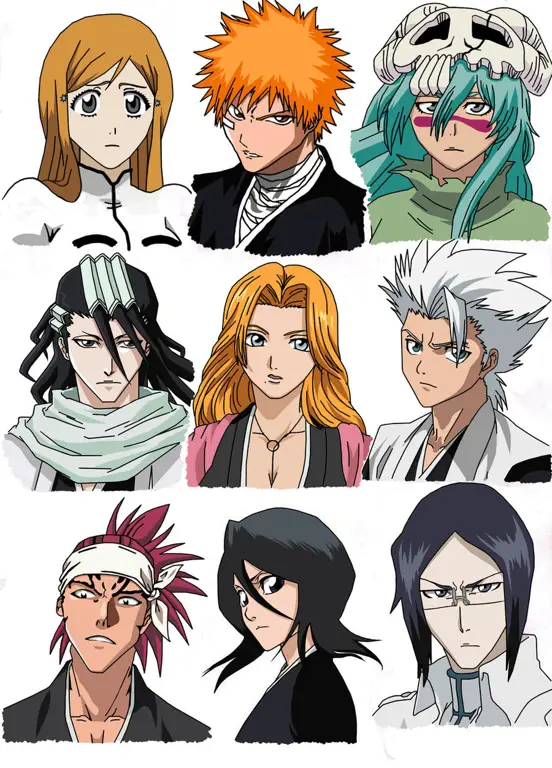 Para karakter Bleach yang ikonik Berbagai karakter dalam anime Bleach