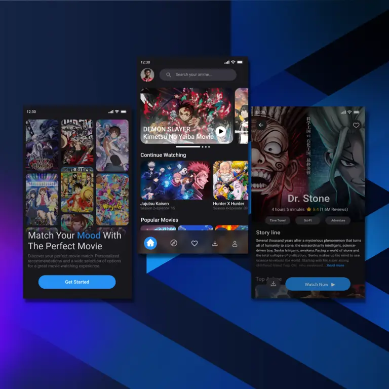 Temukan anime favorit Anda di platform streaming terpercaya Antarmuka platform streaming anime