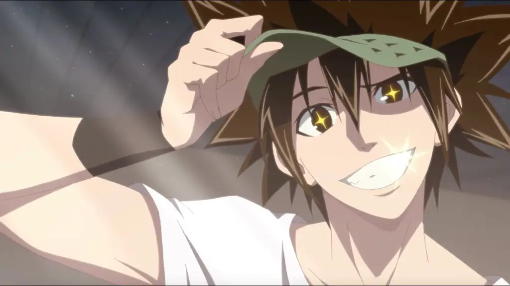 Poster anime dengan gambar karakter utama Poster resmi anime The God of High School