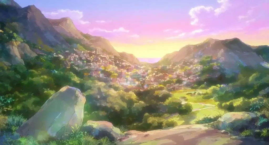 Dunia Fantasi Shijou Saikyou no Daimaou Pemandangan dunia isekai yang indah
