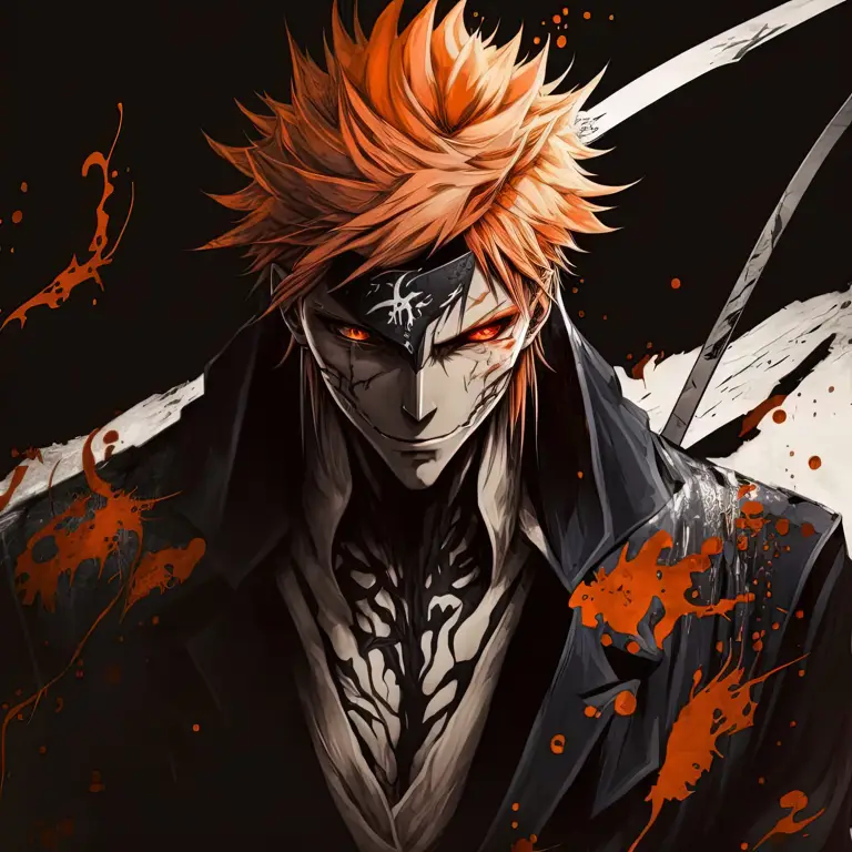 Ilustrasi Ichigo Kurosaki Ilustrasi Ichigo Kurosaki dari anime Bleach