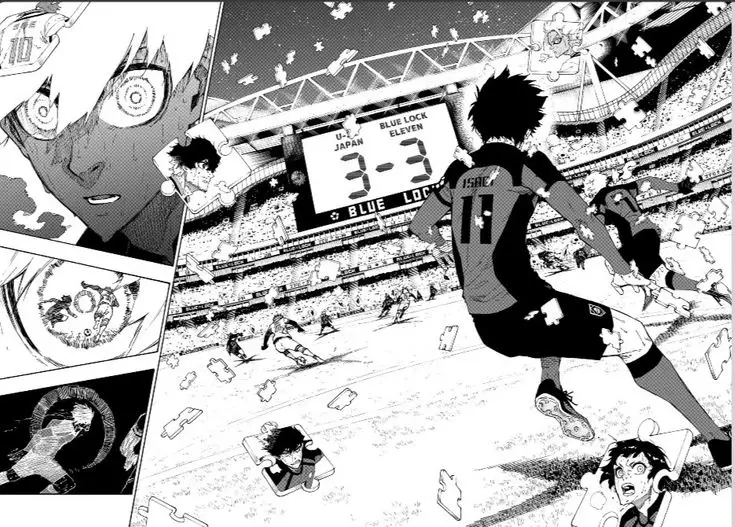Pertandingan sengit di dalam Blue Lock Adegan menegangkan dari anime Blue Lock