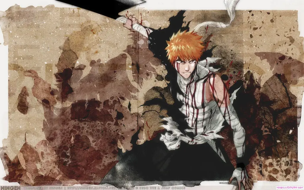 Adegan Pertarungan Epik dalam Bleach Gambar adegan pertarungan seru di anime Bleach