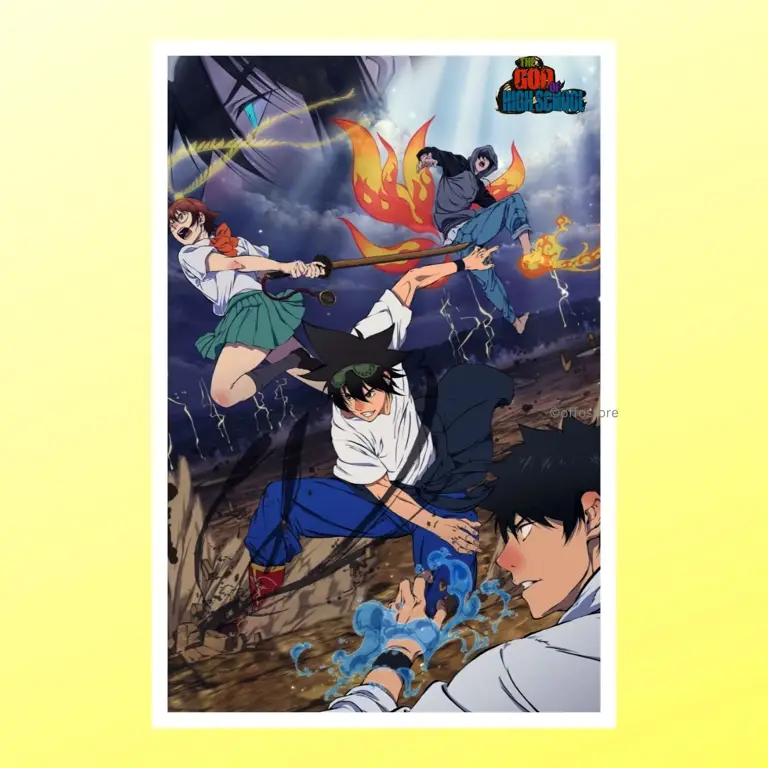 Poster Resmi Anime TGHS Poster anime The God of High School