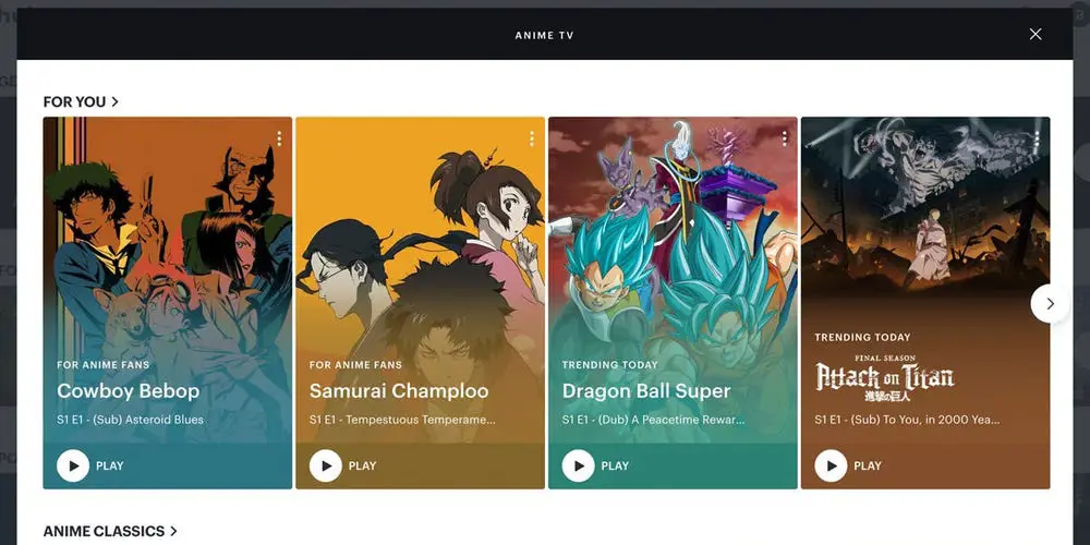 Perbandingan layanan streaming anime Perbandingan layanan streaming anime