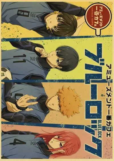 Poster resmi anime Blue Lock Poster anime Blue Lock
