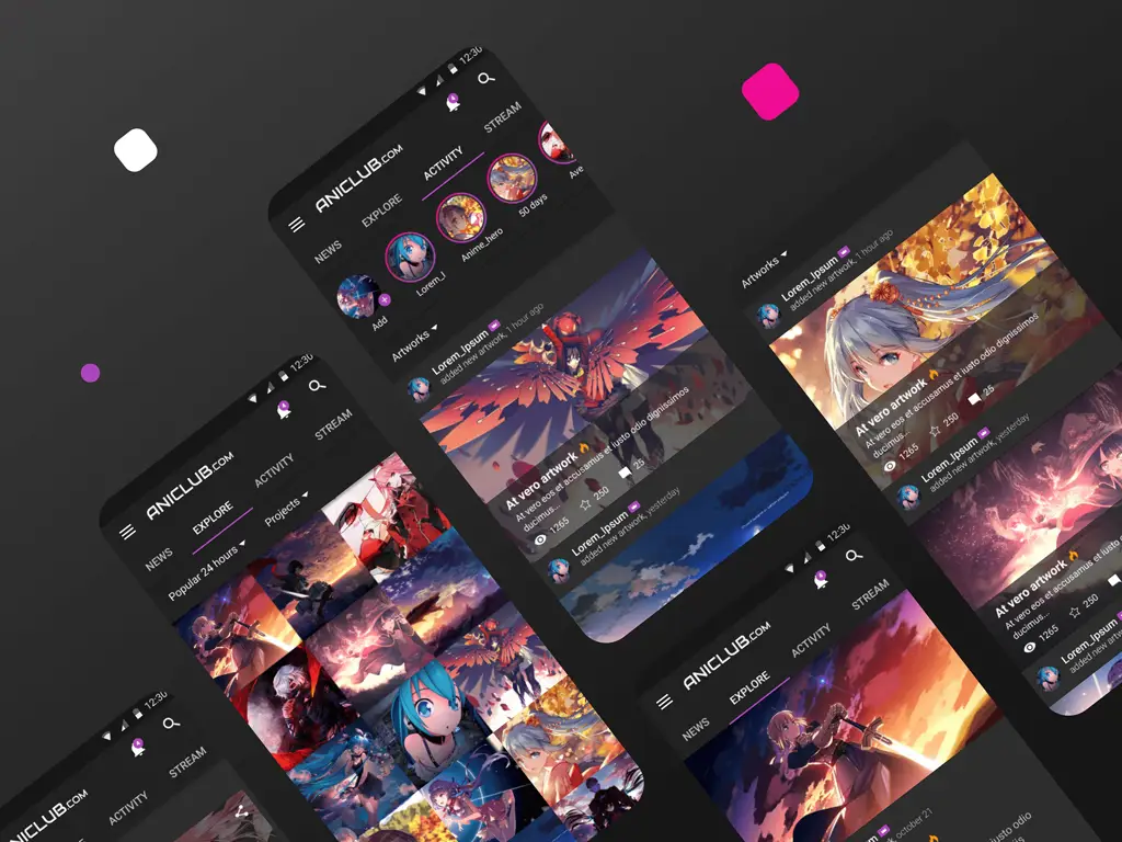 Temukan Anime Favoritmu Antarmuka platform streaming anime