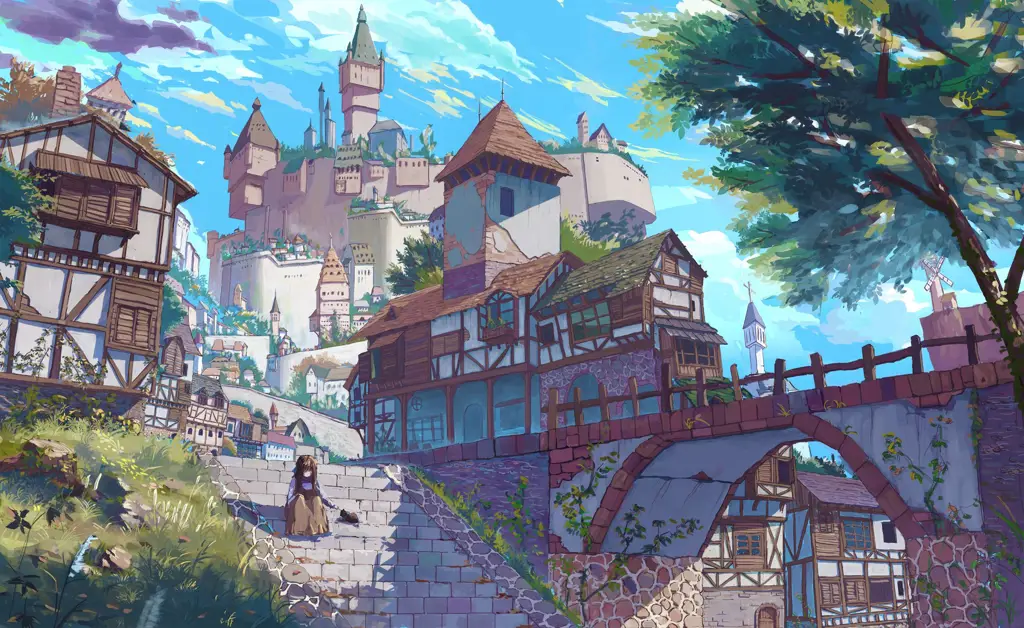 Keindahan Dunia Saikyou Onmyouji Pemandangan dunia fantasi dalam anime